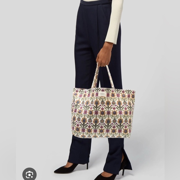 Sezane Multicolor Floral canvas Tote Bag - Picture 2 of 4